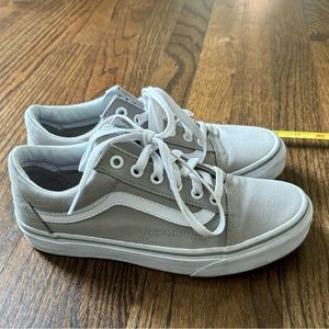 Vans light gray canvas sneakers